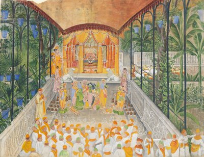 Célébration de la Naissance de Krishna Janamashtami, vers 1880-1900 - Ragunath