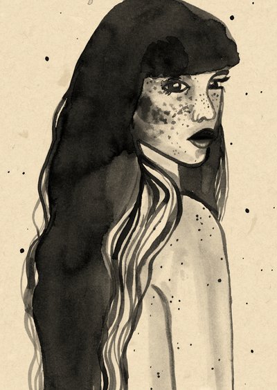 Femme aux cheveux longs - Raissa Oltmanns