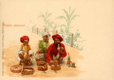 Charmeur de serpents, 1899 - Raja Ravi Varma