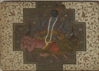 Vishnu tue les démons Madhu et Kaitabha, de la section 