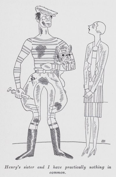 Illustration pour "But Gentlemen Marry Brunettes" par Anita Loos - Ralph Barton