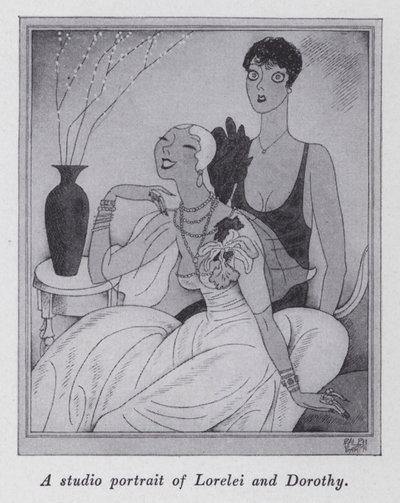 Illustration pour "But Gentlemen Marry Brunettes" par Anita Loos - Ralph Barton