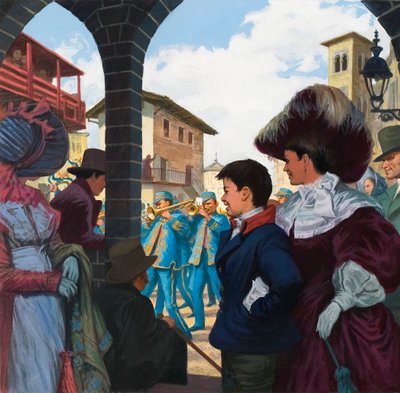 Giuseppe Verdi (1813-1901) jeune garçon (gouache sur papier) - Ralph Bruce