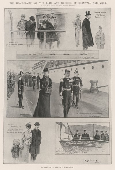 Le retour à la maison du duc et de la duchesse de Cornouailles et d