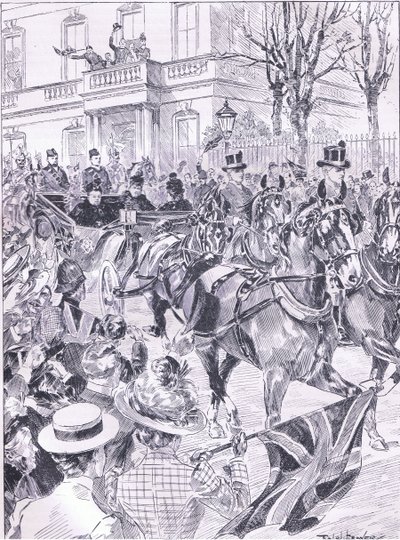 La dernière visite de la Reine à Londres en mars 1900, illustration de l
