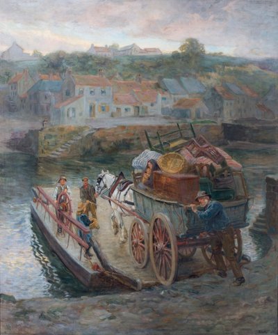 Traversée du ferry Hylton, 1912 - Ralph Hedley