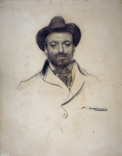 Portrait du peintre et photographe espagnol José Maria Sert - Ramón Casas