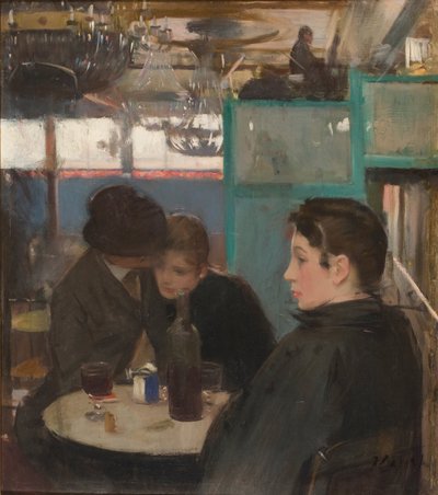 Intérieur du Moulin de la Galette - Ramon Casas i Carbo
