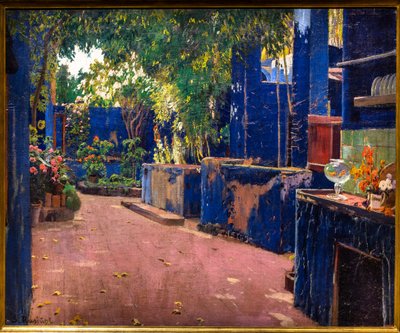 Le patio bleu - Ramon and Rusinol Santiago (1861 1932) Casas