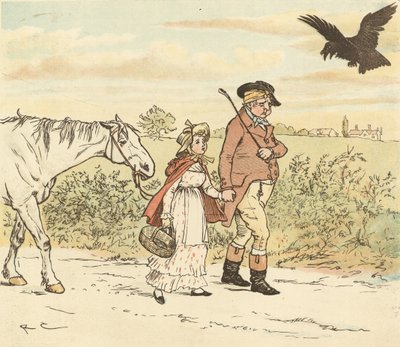 Un fermier trottait sur sa jument grise - Randolph Caldecott