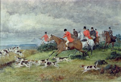 Chasse au renard dans le Surrey, 19ème siècle - Randolph Caldecott