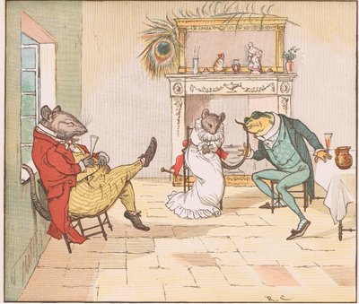 Priez, M. Grenouille, nous chanterez-vous une chanson - Randolph Caldecott