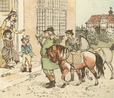 Chevauche un cheval de bois à Banbury Cross - Randolph Caldecott