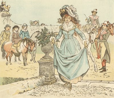 Chevauche un cheval de bois à Banbury Cross - Randolph Caldecott