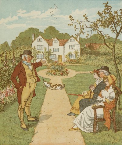 La maison que Jack a construite, comptine cumulative. Illustration de Randolph Caldecott - Randolph Caldecott