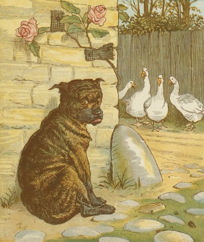 La Maison que Jack a construite, comptine cumulative. Le chien qui a inquiété le chat... Illustration de Randolph Caldecott - Randolph Caldecott