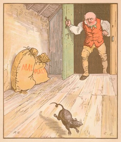 Le rat a mangé le malt..., vers 1878 - Randolph Caldecott