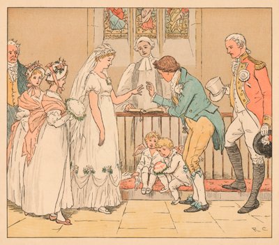 ...et elle épousa très imprudemment le barbier, vers 1885, 1934 - Randolph Caldecott