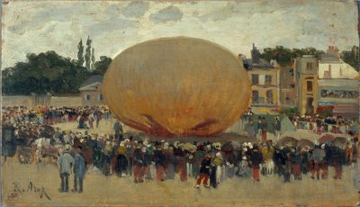 Enlèvement en ballon, vers 1880 - Raoul Joseph Arus