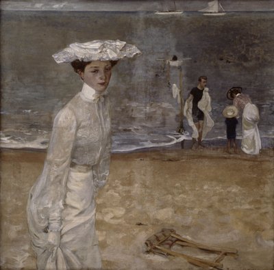 Sur la plage - Raoul Du Gardier