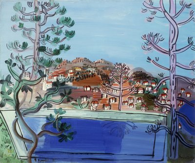 A Pool at Golfe Juan ; Le Reservoir a Golfe Juan - Raoul Dufy