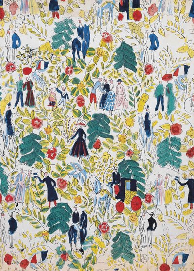 La Promenade au Bois, vers 1919 (gouache sur papier) - Raoul Dufy