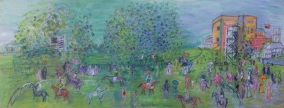 Ascot, vers 1930 (huile sur toile) - Raoul Dufy