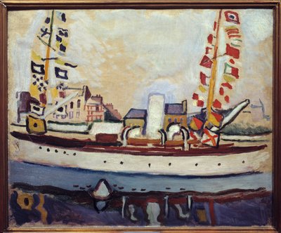 Bateau Bulwark, 20e siècle (huile sur toile) - Raoul Dufy