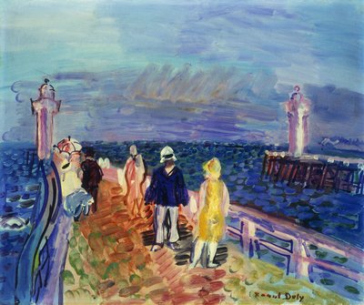 Jettys at Trouville-Deauville; Les Jetees de Trouville-Deauville - Raoul Dufy