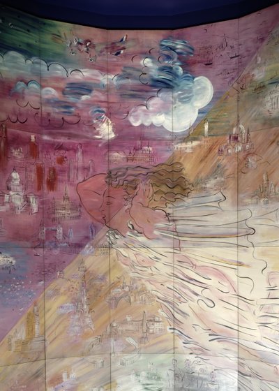 La Fee Electricite, détail du côté gauche - Raoul Dufy