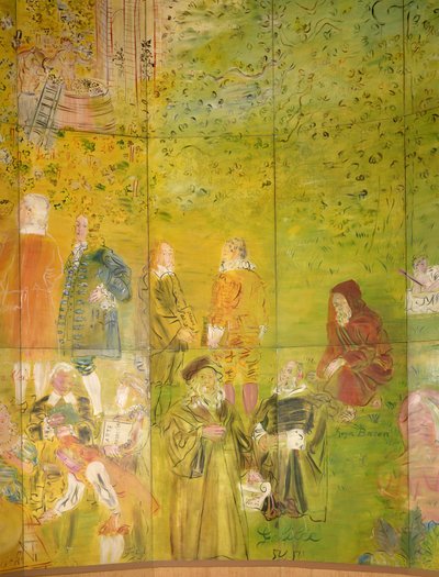 La Fee Electricite, détail du côté droit - Raoul Dufy