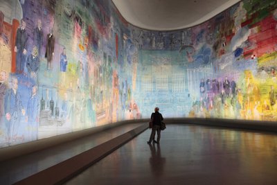 La Fee Electricite, dans la salle Dufy du Musée d Art Moderne de la Ville de Paris, Avenue du Président Wilson, Paris 75016. Architecture de Jean-Claude Dondel, André Aubert, Paul Viard et Marcel Dastugue - Raoul Dufy