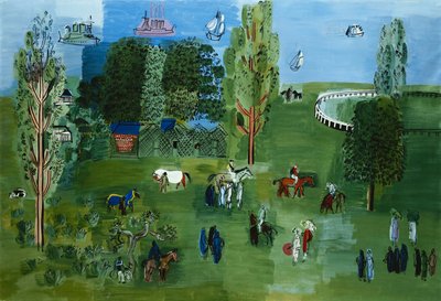 Le Paddock, vers 1926 (huile sur toile) - Raoul Dufy