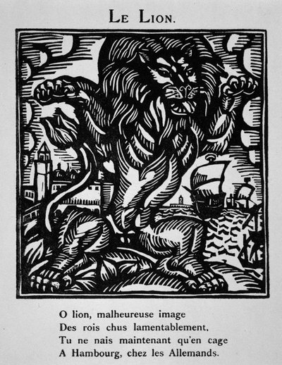 Le lion - in “Le Bestiaire ou cortège d