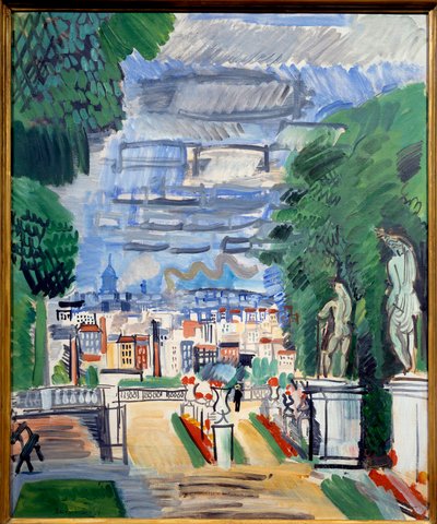 Le parc de Saint Cloud, 20e siècle (huile sur toile) - Raoul Dufy