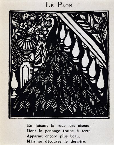 Le peacock - in “Le Bestiaire ou cortege d