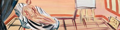 Nu au chevalet (huile sur toile) - Raoul Dufy