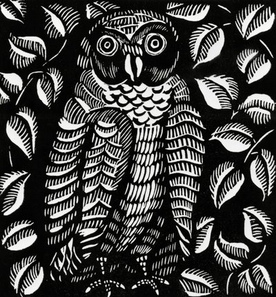 Chouette, pour le poème Le hibou, extrait de Le Bestiaire ou Cortege d