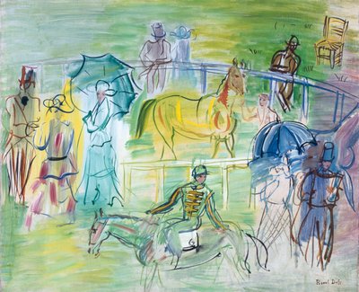 Paddock (huile sur toile) - Raoul Dufy