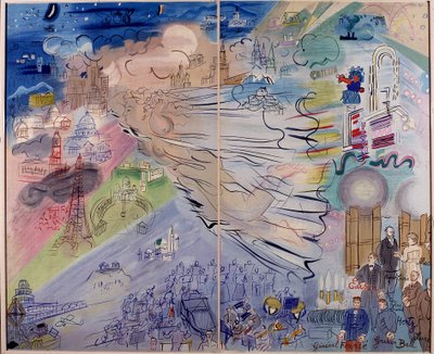 Peinture "La Fee Electricite" de Raoul Dufy (1877-1953) - Raoul Dufy