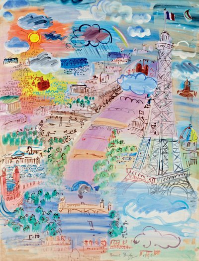 Paris et la Tour Eiffel - Raoul Dufy