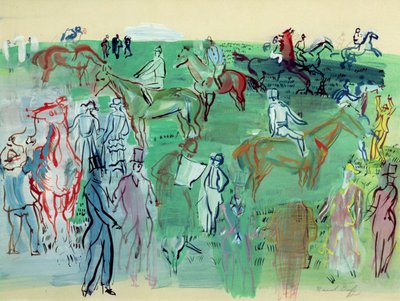 Les coureurs sur la pelouse - Raoul Dufy