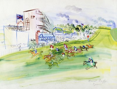 Courses à Epsom ; Les Courses à Epsom - Raoul Dufy