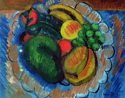 Nature morte à la coupe de fruits, vers 1908 (huile sur toile) - Raoul Dufy