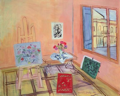 Studio avec fleurs - Raoul Dufy