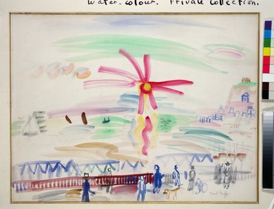 Coucher de soleil à Sainte-Adresse, vers 1924 (aquarelle sur papier) - Raoul Dufy