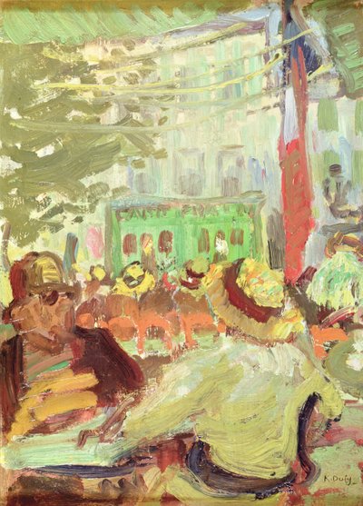 Café terrasse à Martigues - Raoul Dufy