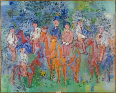 Les cavaliers dans les bois - Raoul Dufy