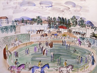 Le Paddock, Cagnes sur Mer ; Le Paddock, Cagnes sur Mer, vers 1927 (aquarelle sur papier) - Raoul Dufy