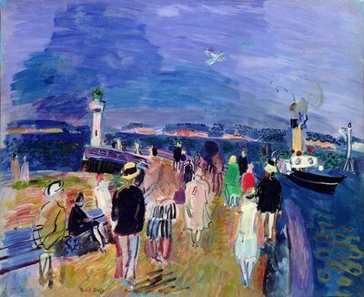 The Pier at Honfleur - Raoul Dufy